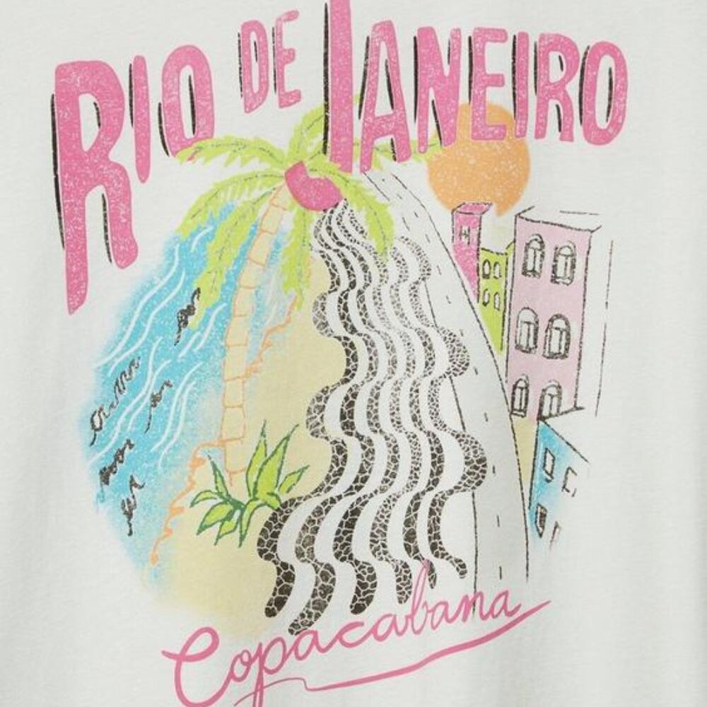 Rio de Janeiro Graphic T-Shirt  NWT